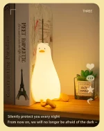 Lying Flat Duck Dimmable Night Lamp